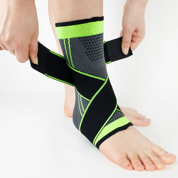 Sport Ankle Brace, 2 Pieces Sprained Ankle Brace, Adjustable Foot Ankle Brace for Ligament Sprains and Sports Injuries (L)
