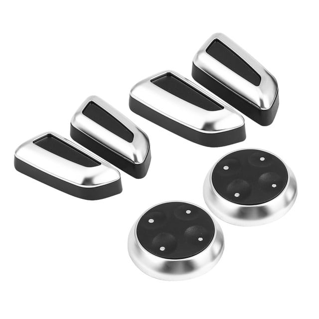 Embellecedor de cubierta de interruptor de botón de perilla de ajuste de asiento de coche Bling Bling 6 uds para A3 A4 A5 A6 Q3 Q5