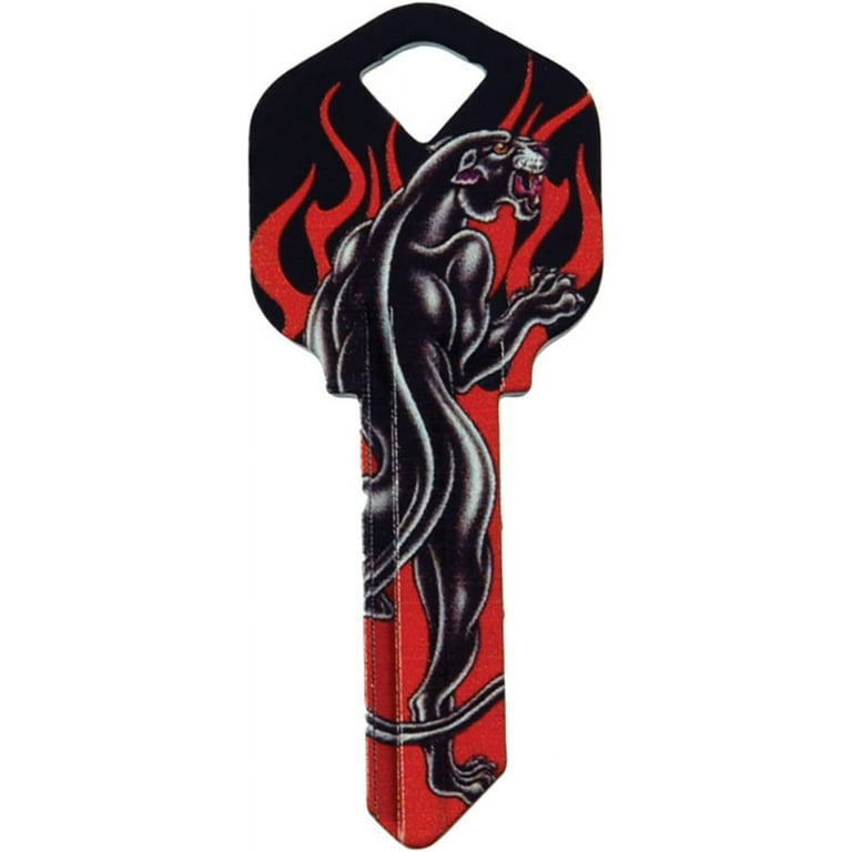 Hillman Wackey Flames House/Office Universal Key Blank Single Hillman Wackey Flames House/Office Universal Key Blank Single
