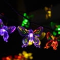 thumbnail image 5 of Guirnaldas de luces solares de 23 pies, 50 LED, luces solares de mariposa para porche, mercado, patio trasero, fiesta, boda, 5 of 5