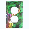 thumbnail image 2 of Metal Light Switch Plate Cover Deer Hunt Green Artistic Camouflage CMO007, 2 of 13