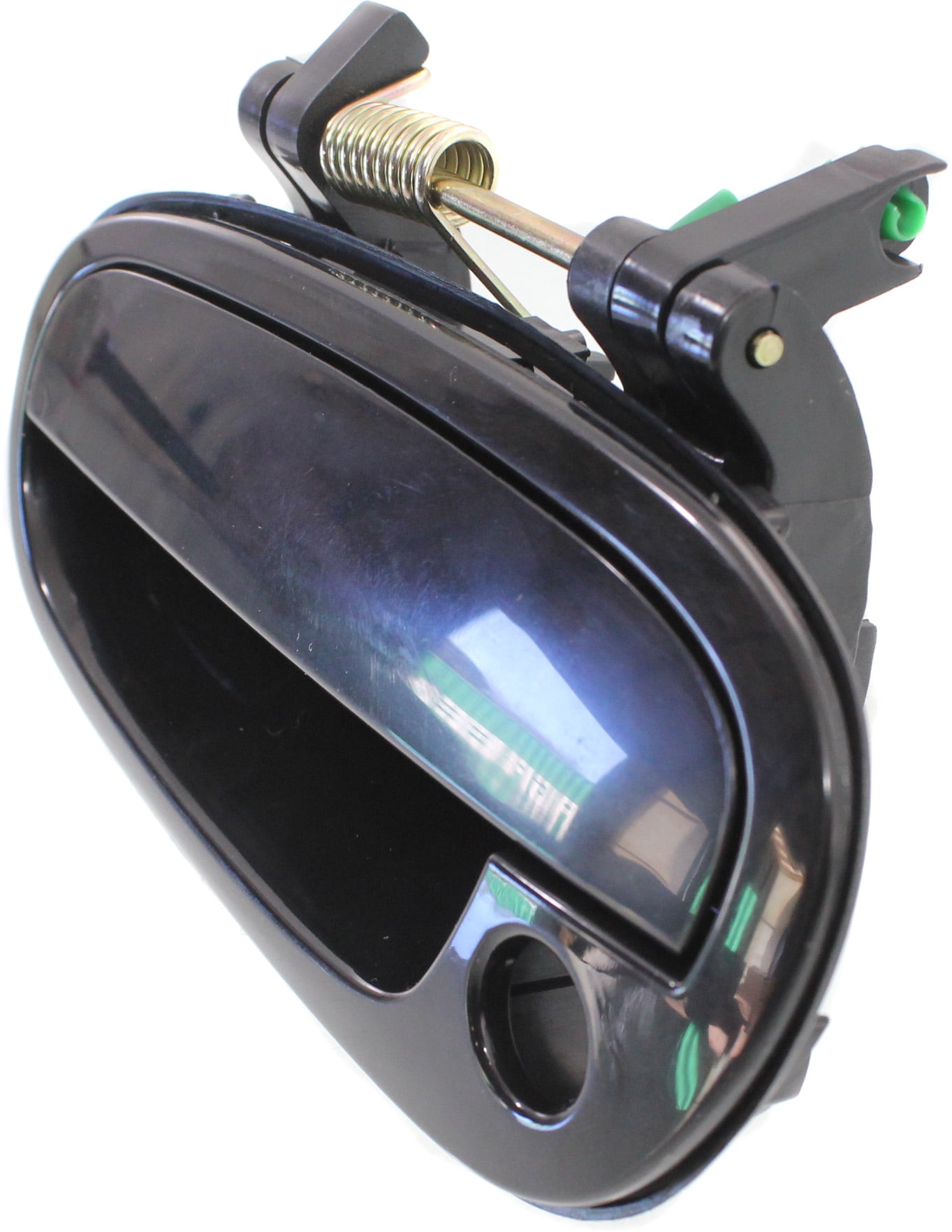 Replacement REPS462140 Exterior Door Handle Compatible with 2004-2005 Suzuki Forenza 2005 Reno Front, Left Driver Smooth Black