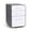 White, variant on Poppin Charcoal + White Stow 3-Drawer Vertical File Cabinet With Lock