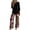 Floral Pink, variant on WIHOLL Two Piece Sets for Women Lounge Outfits 3/4 Sleeve Wide Leg Pants with Pockets Dressy Fall Clothes
