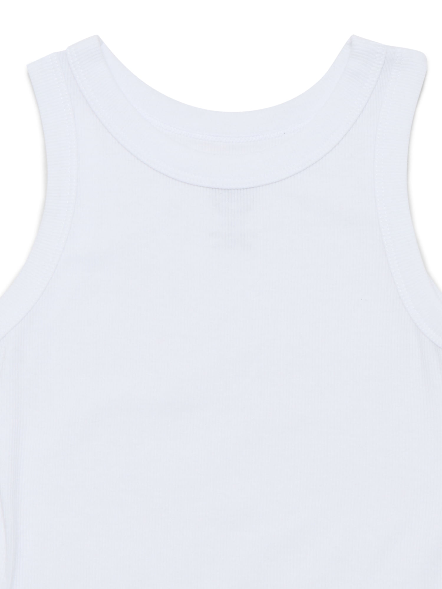 Wonder Nation Girls Kid Tough Tank Tops, 3-Pack, Sizes 4-18 and Plus