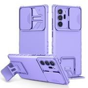 SaniMore for Samsung Galaxy Note 20 Ultra 5G Case 2020 with Slide Camera Cover Built-in Kickstand Dual Layer Hybrid Shockproof Case for Galaxy Note 20 Ultra 5G 6.9", Purple