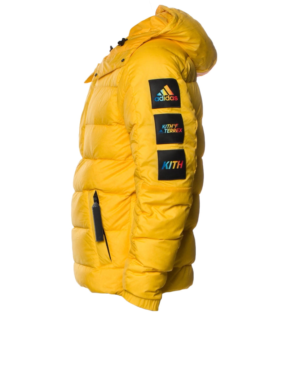 KITH X ADIDAS TERREX Men's Down Anorak Coat, ACT Gold, Small KITH X ADIDAS TERREX Men's Down Anorak Coat, ACT Gold, Small