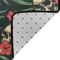 thumbnail image 4 of YFYANG 36"x24" Non-Slip Flannel Carpet Doormat, Living Room Bedroom Office Decorative Area Rugs, Indoor Tropical Plant Skull Pattern Floor Mats, 4 of 7