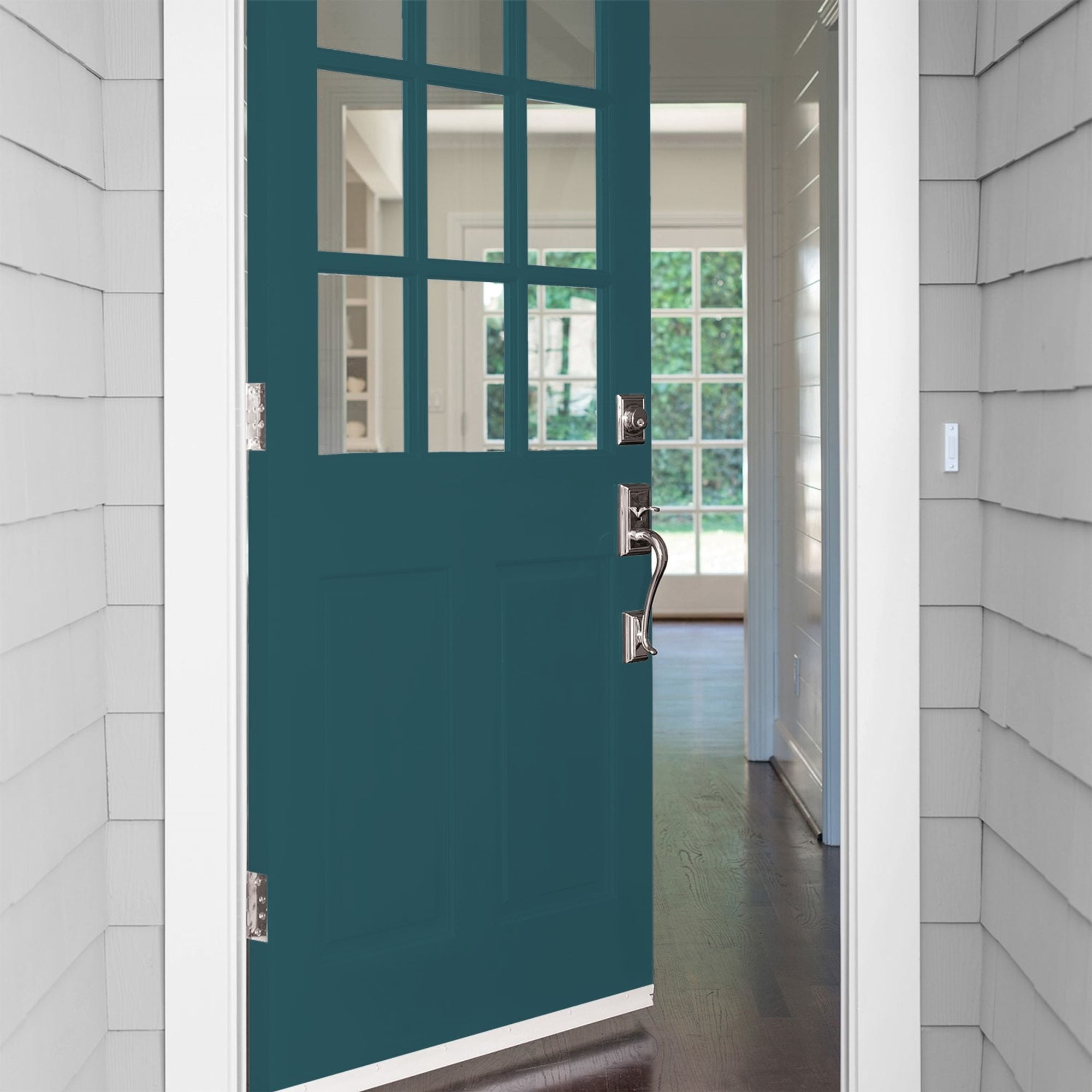 Glidden High Endurance Plus Deep Emerald Satin Exterior Paint and Primer, 1 Quart