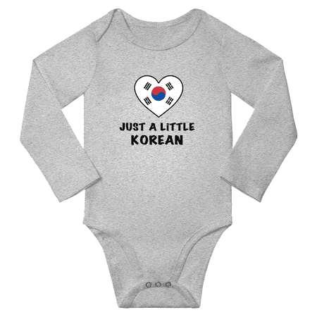 

Just a Little Korean Baby Long Sleeve Romper (Gray 18 Months)