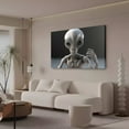 thumbnail image 3 of Ai Generated Alien Creature Canvas Poster Bedroom Decor Sports Landscape Office Room Decor Gift,Frame-style,24x36inch(60x90cm), 3 of 8
