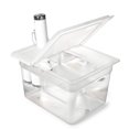 thumbnail image 1 of EVERIE Sous Vide Container 12 Quart with Collapsible Hinged Lid Compatible with Breville Joule Sous Vide Immersion Circulator Cooker (Side Mount), 1 of 10