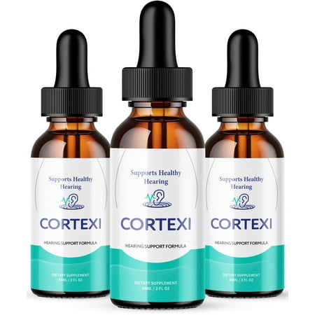 (3 Pack) Cortexi Drops Liquid, Cortexi Hearing Support Drops - Advanced Formula for Ear Health, Cortexin Drops, Cortexi 24, Maximum Strength Cor texi Reviews