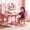 Pink, variant on YNCE cdar Kids Desk with Chair Cartoon Pattern Height Adjustable Children Study Table Set, Ergonomic Scientific Separation Writing Desk with Tilt Book Stand Drawer Birthday Gift for Boys Girls