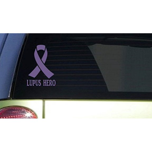 Lupus Hero *I400* 6x7.5 inch Sticker decal purple awareness cure