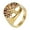 Gold, variant on Women Men's Tree of Life Cubic Zirconia Stainless Steel Ring Vintage Personalized Jewelry Gold Size 9