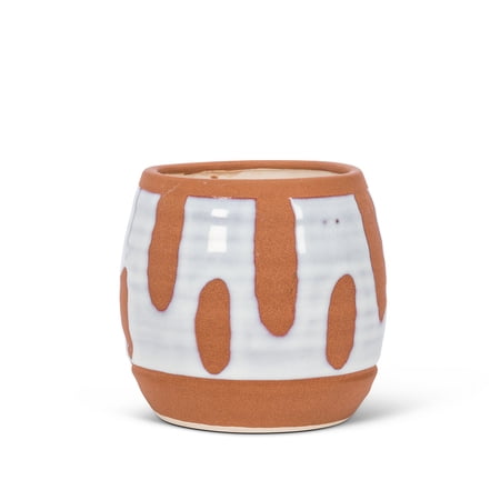 Set of 6 Small Dot & Dash Barrel Planter