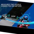 thumbnail image 3 of BT31 Motorcycle Helmet Headset Bluetooth Moto Intercom 500m For 2 Rider Interphone Waterproof IPX6 With 1000mAh Battery, 3 of 5
