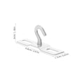 thumbnail image 2 of ELAYARD 10pcs White Screw Hooks For Ceiling Tile Hooks Galvanized Iron Silver Home Decor, 2 of 8