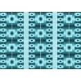 thumbnail image 1 of Ahgly Company Indoor Rectangle Patterned Dark Cyan Green Area Rugs, 6' x 9', 1 of 6
