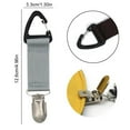 thumbnail image 3 of Bolsa con clip para sombrero, de lona, ​​portátil, con clip para guardar sombreros, para viajes al aire libre (gris plateado) Tmvgtek Para Estrenar, 3 of 3