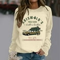 thumbnail image 4 of Christmas Farm Sweatshirts for Women 2025 Long Sleeve Crewneck Xmas Holiday Graphic Sweatshirt Pullover Tops, 4 of 5