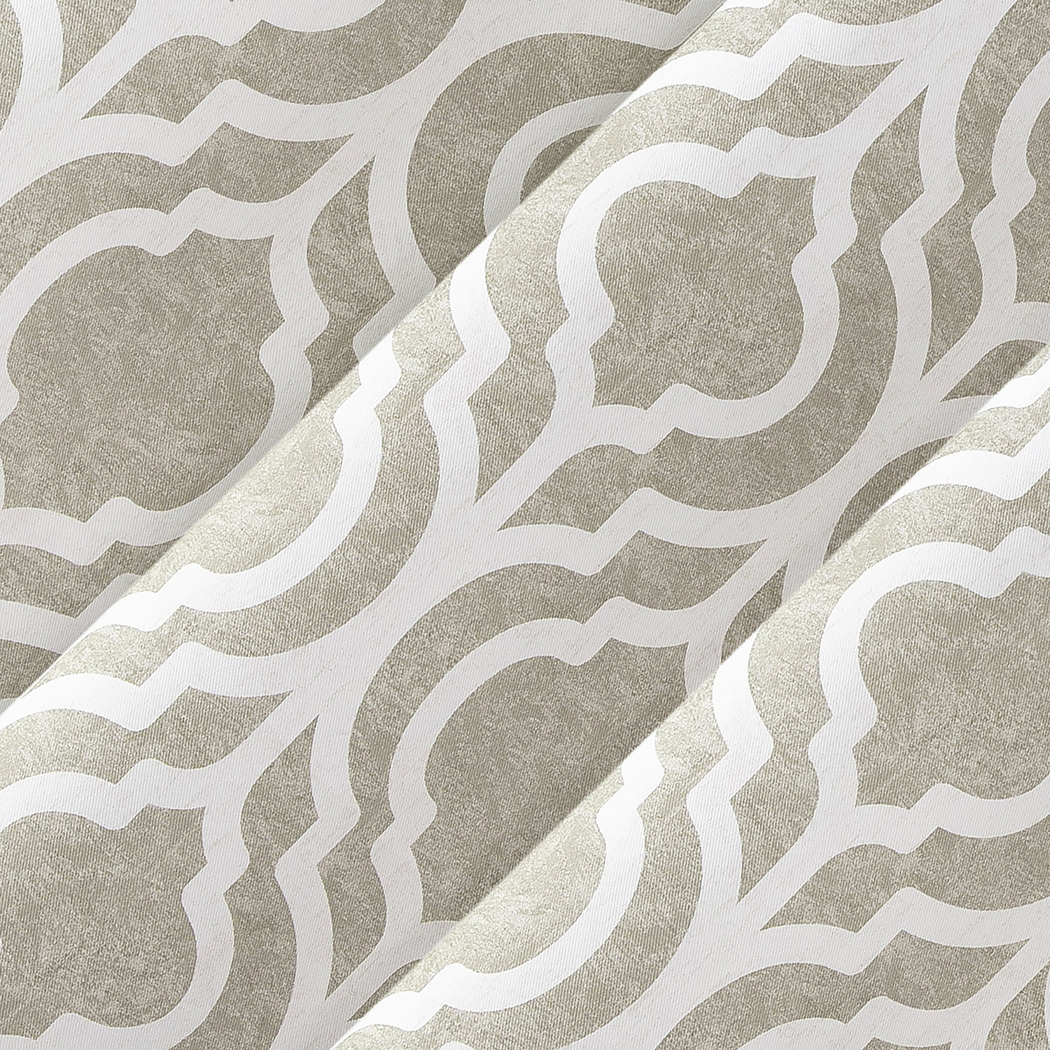 Sun Zero Eldon 1-Piece Trellis Print Blackout Grommet Curtain Panel, 40"X95", Taupe