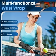 Wrist Heating Pad, Cordless Heated Wrap Brace, Heated Wrist Wrap with 3 Heat Levels, Hand Heating Pad, Hand Brace for Support,Gifts for Family, Travel Right Hand(Gray)