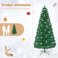 thumbnail image 3 of Costway 7 FT Pre-Lit Artificial Xmas Tree with 280 Branch Tips &40 Warm White Star Lights, 3 of 10