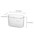 thumbnail image 2 of Incredible Savings,Clear Plastic Storage Bin, 8 Liter Trash Can, Hangable + Stackable, Modern Design, For Bathroom Kitchen Laundry, Compact Waste Container, Utility Bin, Clear Acrylic $BS$3, 2 of 8