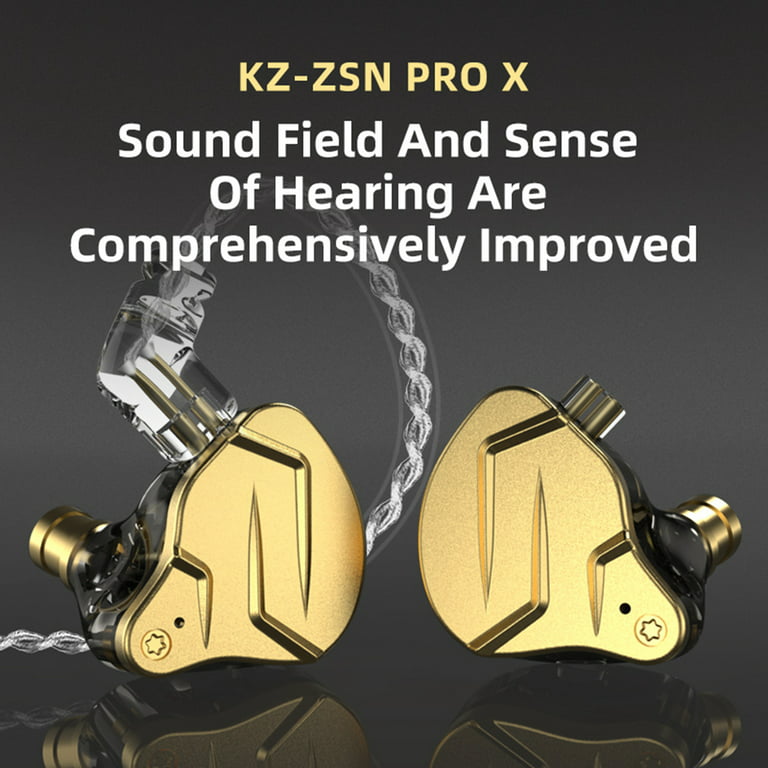 KZ ZSN PRO X Wired In-ear Headphones DIY Earphones 1BA+1DD Driver HIFI DJ  Monitor Running Sport Earbud 