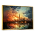 thumbnail image 2 of Designart "Modern City Skyline" Sky Floater Framed Wall Art Prints, 2 of 5