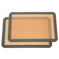 Professional Grade Silicone Baking Mats (Set of 2) - Non-Stick Half Sheet Baking Pan Mats, 16.5“ x 11.6”, Food Safe, High Temperature Resistant, For Oven and Cookie Baking Sheets.