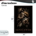 thumbnail image 4 of Stupell Industries Glam Antique Sunflower Light Canvas Art, 16 x 24, by Chris Giampietro, 4 of 8