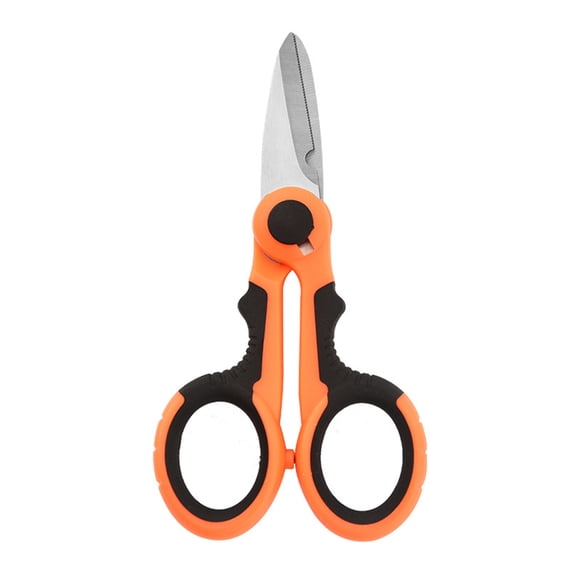BE-TOOL Portable Stainless Steel Scissors Fishing Line Scissors Soft Handle Mini Scissors for Cutting Fishing Line Soft Bait
