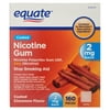 Equate Coated Nicotine Gum, 2 mg, Coated Cinnamon Flavor, 160 Count