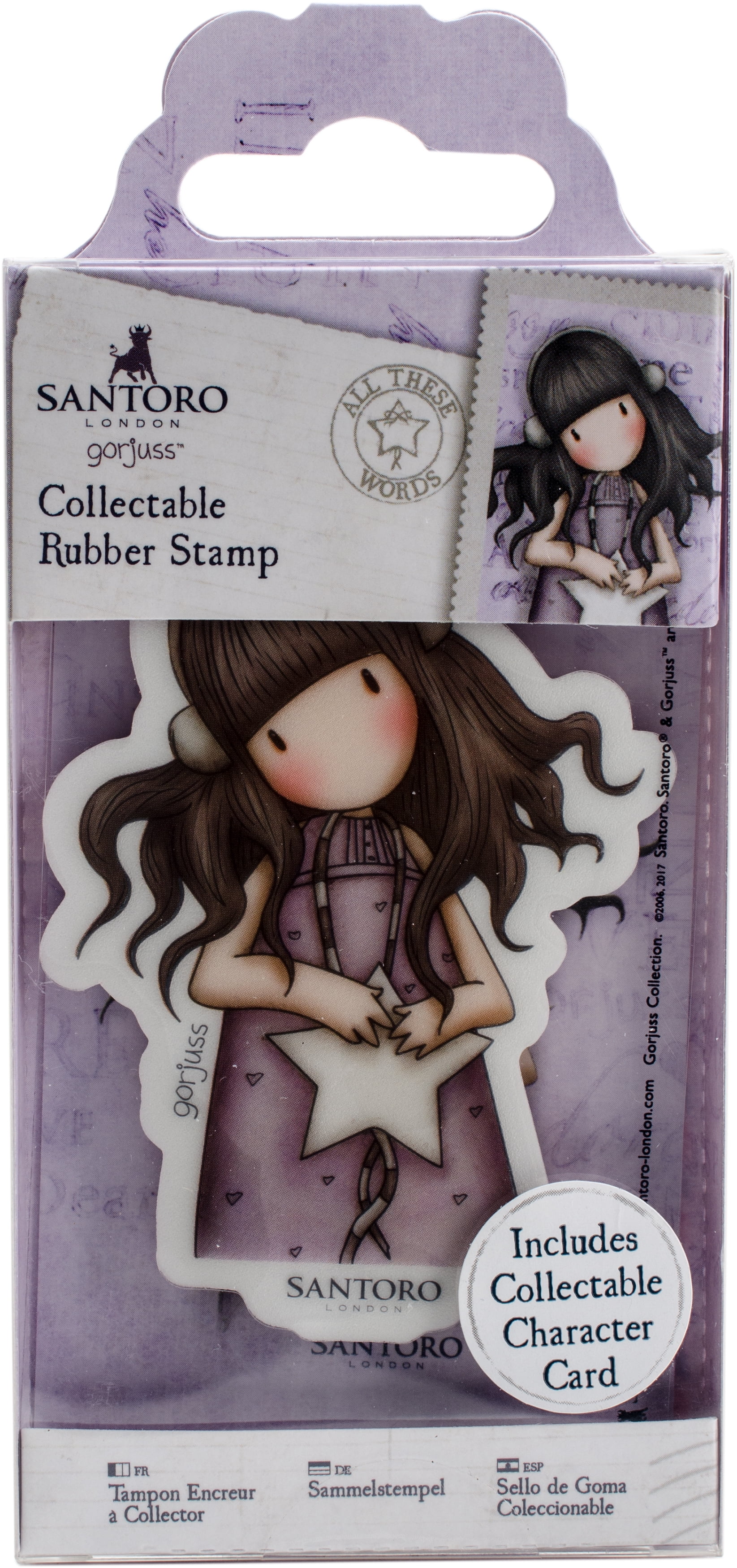 Santoro's Gorjuss Rubber StampNo. 55 All These Words