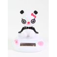 thumbnail image 6 of Set of 3~ Pink Monkey, Panda, & Rabbit on a Log in the Forest Solar Toy Car Dashboard Desk Home Decor Birthday Holiday Gift, 6 of 6