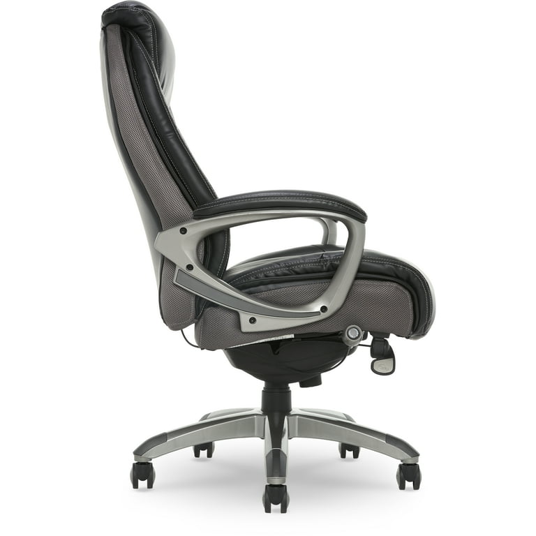 Best Buy: Serta Lautner Executive Office Chair Black with White Mesh  Accents 44942