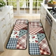thumbnail image 4 of Kitchen Rugs Sets Of 2,Pioneer Flower Floral Print Pattern Anti Fatigue Kitchen Mat Rugs Non Slip Washable,Decorative Kitchen Floor Mats for Kitchen,Sink,Laundry,17"x47"+17"x47", 4 of 5