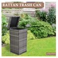 Garbage Can Outdoor 24 Gallon Outdoor Trash Can with Lid Outdoor Dog