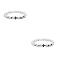 thumbnail image 4 of Minnieouse Pulseras de cuentas de piedra natural para hombres, resistente al desgaste, joyería para mujeres, portátil de cuerda Tipo 7 2piezas, 4 of 6