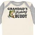 thumbnail image 4 of Inktastic Grandad's Fishing Buddy Boys Long Sleeve Baby Bodysuit, 4 of 5