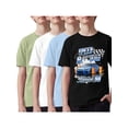 thumbnail image 2 of PureChapter 4 Pack Boys T Shirts Short Sleeve Crewneck Graphic Tees Set for Big Boys Summer Clothes, 2 of 7