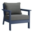 thumbnail image 3 of WestinTrends Avalon Outdoor 6-Piece Modular Sectional Patio Furniture Sofa Set, Navy Blue/Gray, 3 of 14
