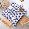 thumbnail image 2 of Pioneer Flower Floral Print Pattern Square Tablecloth,Waterproof Square Table Cover,Wipeable Spillproof Washable Table Cover for Home Kitchen Party Decor 52"x52"(132x132cm), 2 of 6