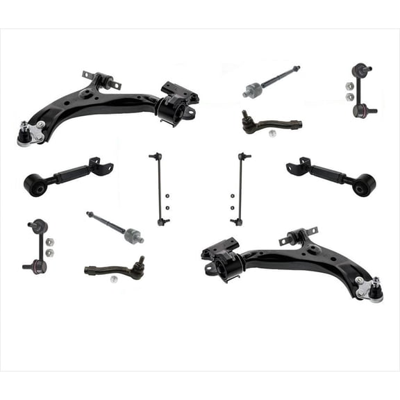 Front & Rear Control Arm W BJ Tie Rods Links 12 Pcs Kit for 12-16 Honda CR-V
