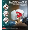 thumbnail image 4 of Outdoor Faucet Lock | Faucet Lock Outdoor with Security Combination Lock | Stainless Steel Water Spigot Lock | Prevent Water Bandit, Unauthorized Water Use, for 1-1/2 to 3 in Dia Valve Handles,Silver, 4 of 7