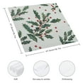 thumbnail image 3 of PHYHOO Christmas Cloth Napkins, Holly Party Dinner Decoration Washable Napkins 6 PCS, 3 of 7