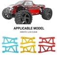 thumbnail image 4 of Bewildely RCGOFFLOW 2 uds brazo de suspensión inferior delantero trasero de aleación de aluminio para 1/18 HIMOTO E18XB E18XBL E18DB E18DBL Kits de construcción modelo Dorado, 4 of 6